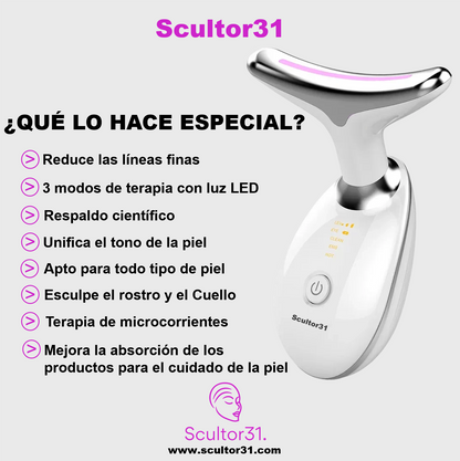 Scultor31™ | Aparato Reafirmante para Rostro y Cuello
