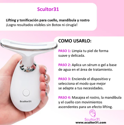 Scultor31™ | Aparato Reafirmante para Rostro y Cuello